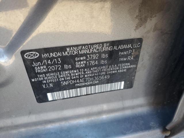 Photo 11 VIN: 5NPDH4AE7DH365649 - HYUNDAI ELANTRA 