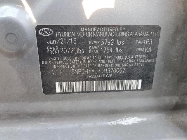 Photo 9 VIN: 5NPDH4AE7DH370057 - HYUNDAI ELANTRA GL 