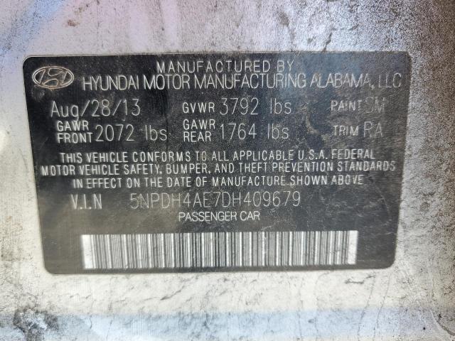 Photo 11 VIN: 5NPDH4AE7DH409679 - HYUNDAI ELANTRA GL 