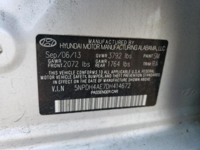 Photo 11 VIN: 5NPDH4AE7DH414672 - HYUNDAI ELANTRA GL 