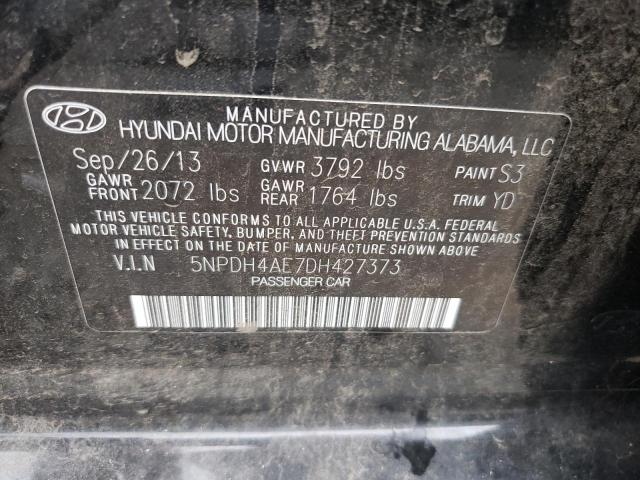 Photo 11 VIN: 5NPDH4AE7DH427373 - HYUNDAI ELANTRA GL 