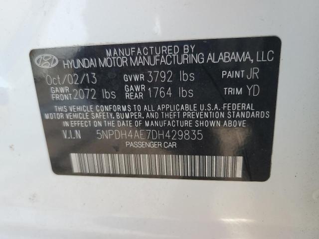 Photo 11 VIN: 5NPDH4AE7DH429835 - HYUNDAI ELANTRA GL 