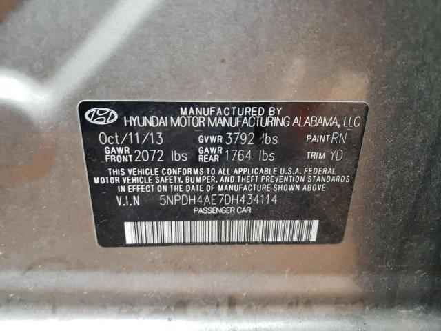 Photo 12 VIN: 5NPDH4AE7DH434114 - HYUNDAI ELANTRA 