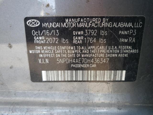 Photo 11 VIN: 5NPDH4AE7DH436347 - HYUNDAI ELANTRA GL 