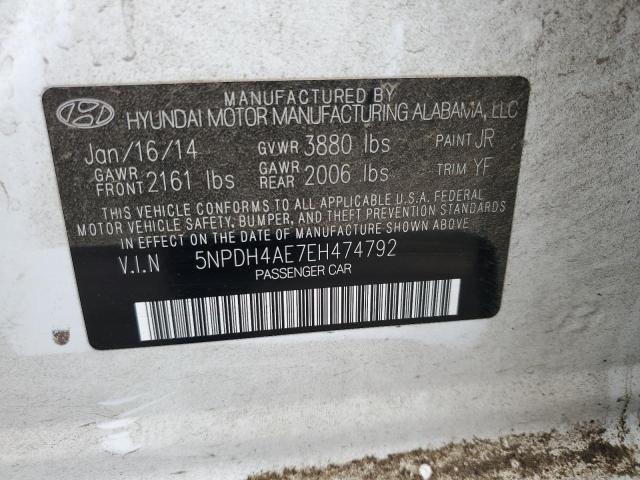 Photo 11 VIN: 5NPDH4AE7EH474792 - HYUNDAI ELANTRA 