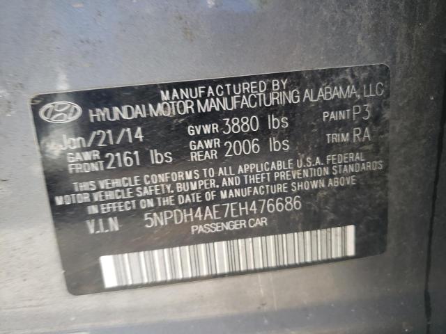 Photo 9 VIN: 5NPDH4AE7EH476686 - HYUNDAI ELANTRA SE 