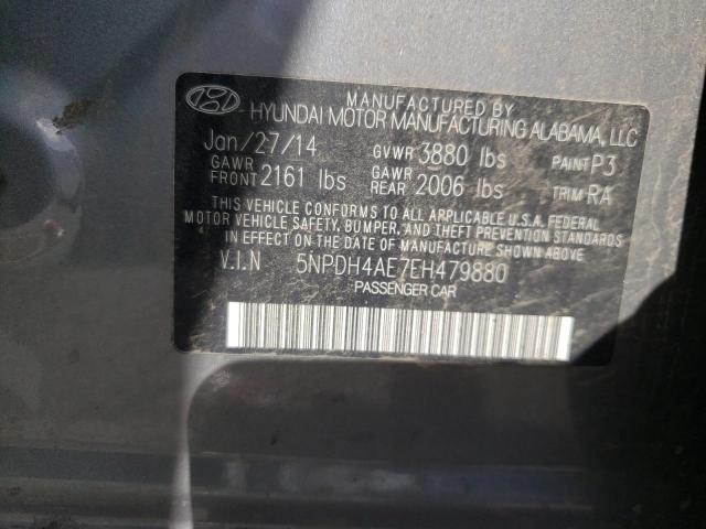 Photo 9 VIN: 5NPDH4AE7EH479880 - HYUNDAI ELANTRA SE 