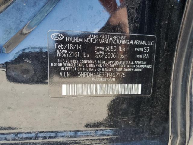 Photo 11 VIN: 5NPDH4AE7EH492175 - HYUNDAI ELANTRA SE 