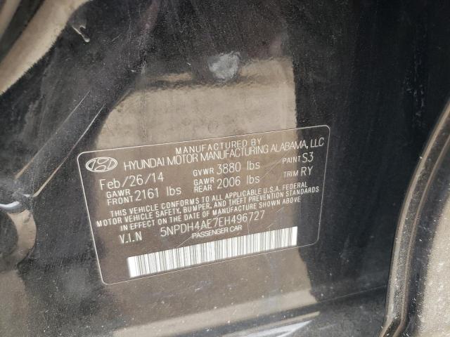 Photo 11 VIN: 5NPDH4AE7EH496727 - HYUNDAI ELANTRA SE 