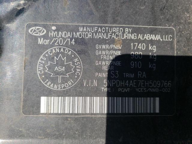 Photo 12 VIN: 5NPDH4AE7EH509766 - HYUNDAI ELANTRA SE 