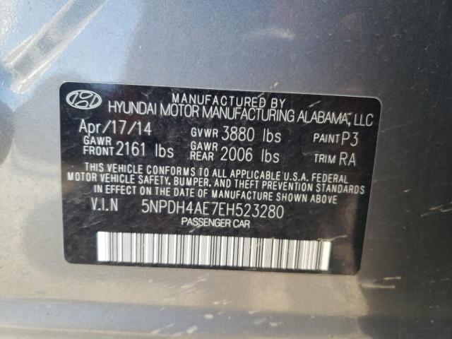 Photo 11 VIN: 5NPDH4AE7EH523280 - HYUNDAI ELANTRA SE 