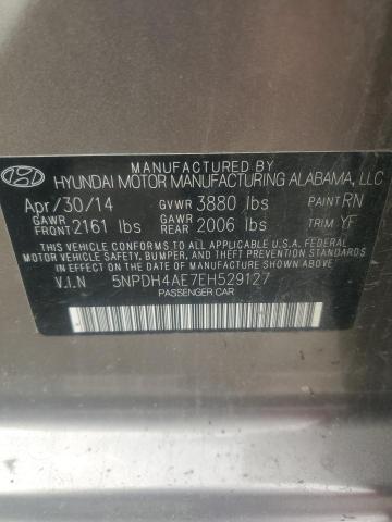 Photo 11 VIN: 5NPDH4AE7EH529127 - HYUNDAI ELANTRA SE 