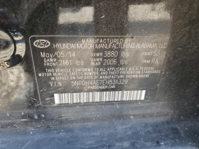 Photo 9 VIN: 5NPDH4AE7EH531329 - HYUNDAI ELANTRA SE 