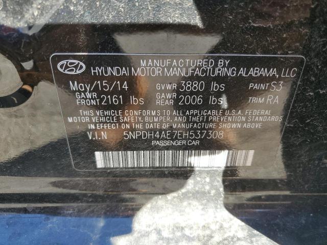 Photo 11 VIN: 5NPDH4AE7EH537308 - HYUNDAI ELANTRA SE 