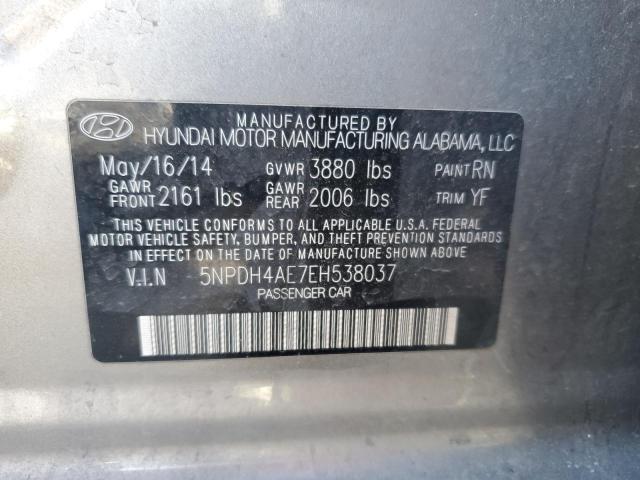 Photo 11 VIN: 5NPDH4AE7EH538037 - HYUNDAI ELANTRA 