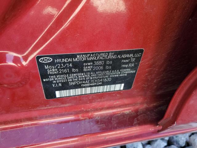 Photo 11 VIN: 5NPDH4AE7EH541830 - HYUNDAI ELANTRA 