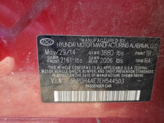 Photo 9 VIN: 5NPDH4AE7EH544503 - HYUNDAI ELANTRA SE 