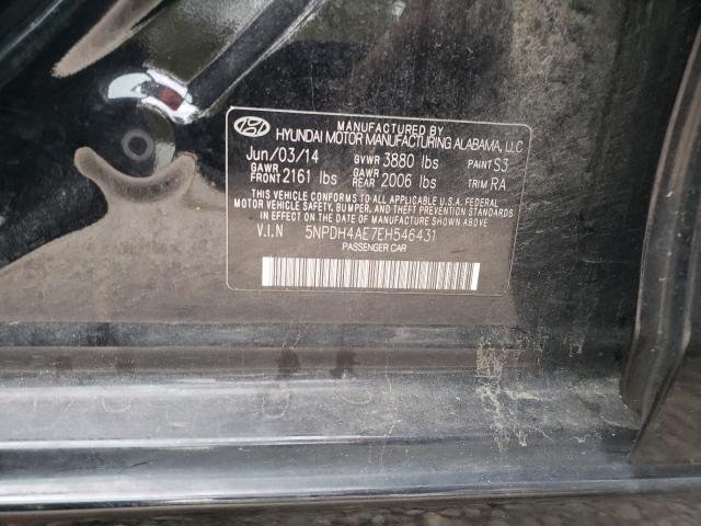 Photo 9 VIN: 5NPDH4AE7EH546431 - HYUNDAI ELANTRA SE 