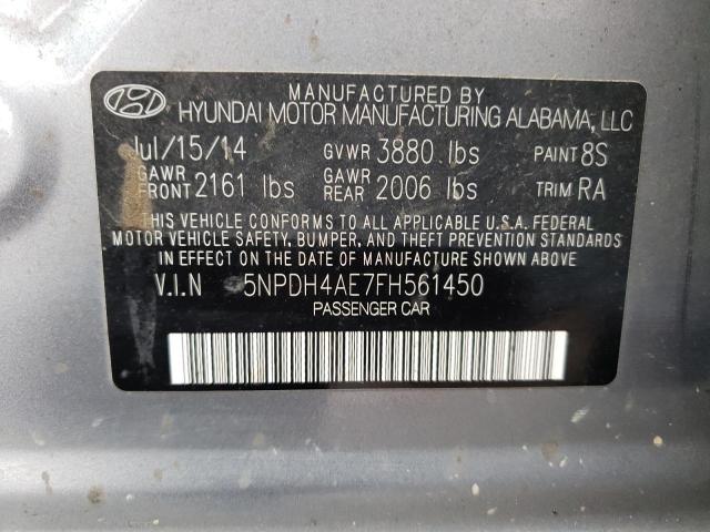 Photo 11 VIN: 5NPDH4AE7FH561450 - HYUNDAI ELANTRA SE 