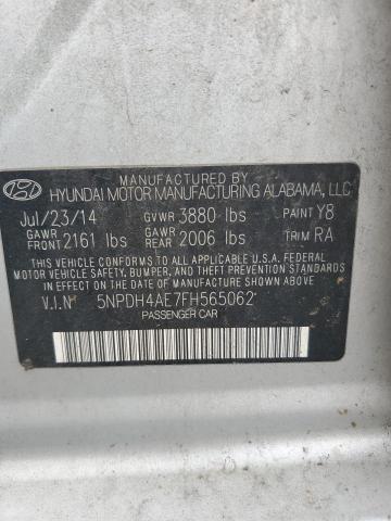 Photo 11 VIN: 5NPDH4AE7FH565062 - HYUNDAI ELANTRA SE 