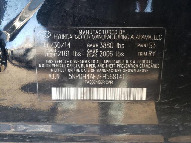 Photo 9 VIN: 5NPDH4AE7FH568141 - HYUNDAI ELANTRA SE 