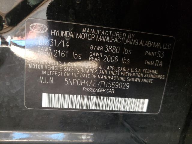 Photo 9 VIN: 5NPDH4AE7FH569029 - HYUNDAI ELANTRA GT 