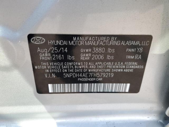 Photo 11 VIN: 5NPDH4AE7FH579219 - HYUNDAI ELANTRA 