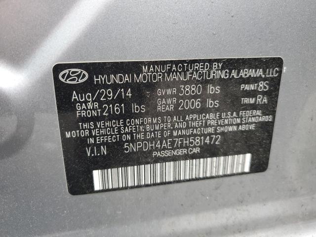 Photo 11 VIN: 5NPDH4AE7FH581472 - HYUNDAI ELANTRA 