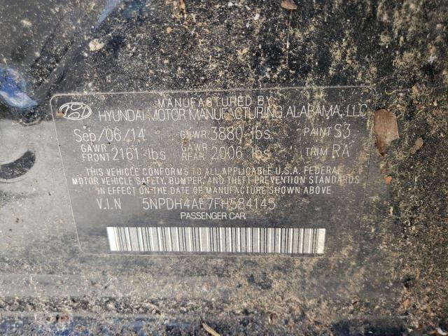 Photo 9 VIN: 5NPDH4AE7FH584145 - HYUNDAI ELANTRA SE 