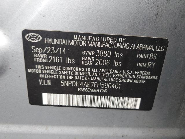 Photo 11 VIN: 5NPDH4AE7FH590401 - HYUNDAI ELANTRA 