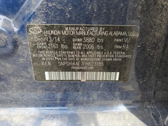 Photo 11 VIN: 5NPDH4AE7FH623185 - HYUNDAI ELANTRA SE 