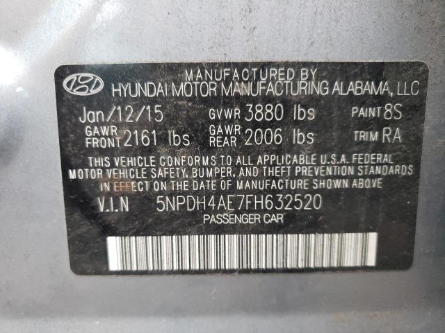 Photo 11 VIN: 5NPDH4AE7FH632520 - HYUNDAI ELANTRA 