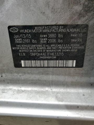 Photo 11 VIN: 5NPDH4AE7FH633215 - HYUNDAI ELANTRA SE 