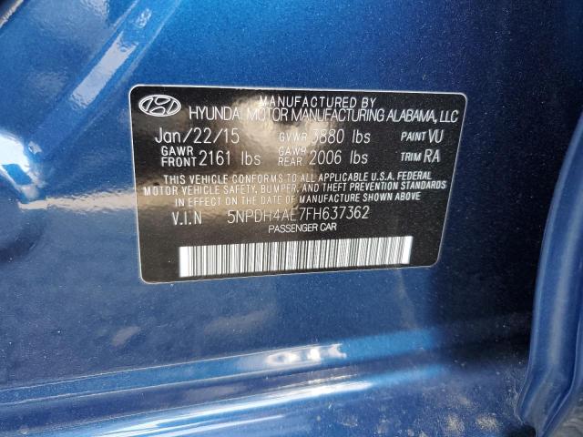 Photo 11 VIN: 5NPDH4AE7FH637362 - HYUNDAI ELANTRA 