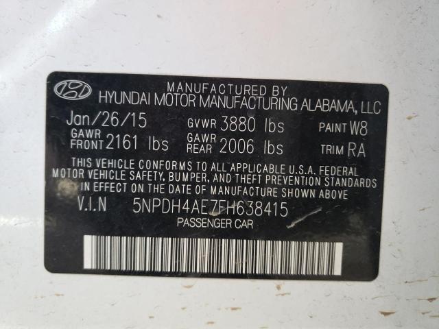 Photo 9 VIN: 5NPDH4AE7FH638415 - HYUNDAI ELANTRA SE 