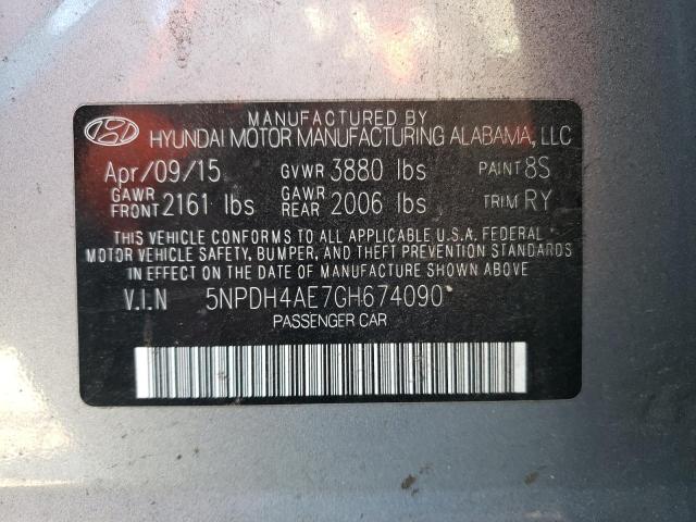 Photo 11 VIN: 5NPDH4AE7GH674090 - HYUNDAI ELANTRA SE 