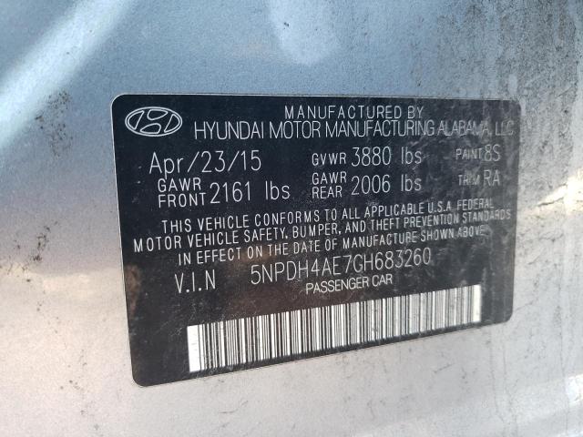 Photo 11 VIN: 5NPDH4AE7GH683260 - HYUNDAI ELANTRA SE 