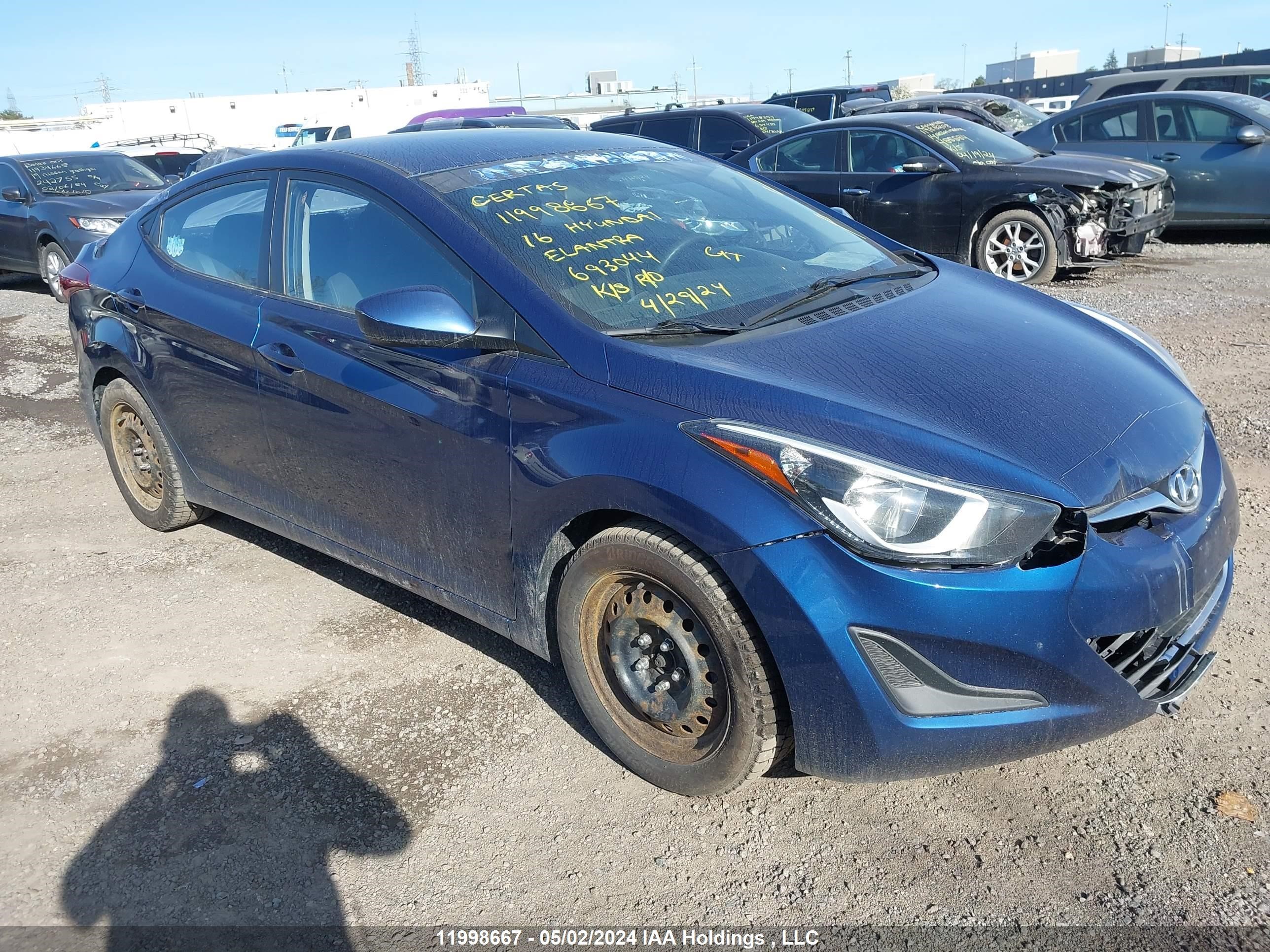 Photo 0 VIN: 5NPDH4AE7GH693044 - HYUNDAI ELANTRA 