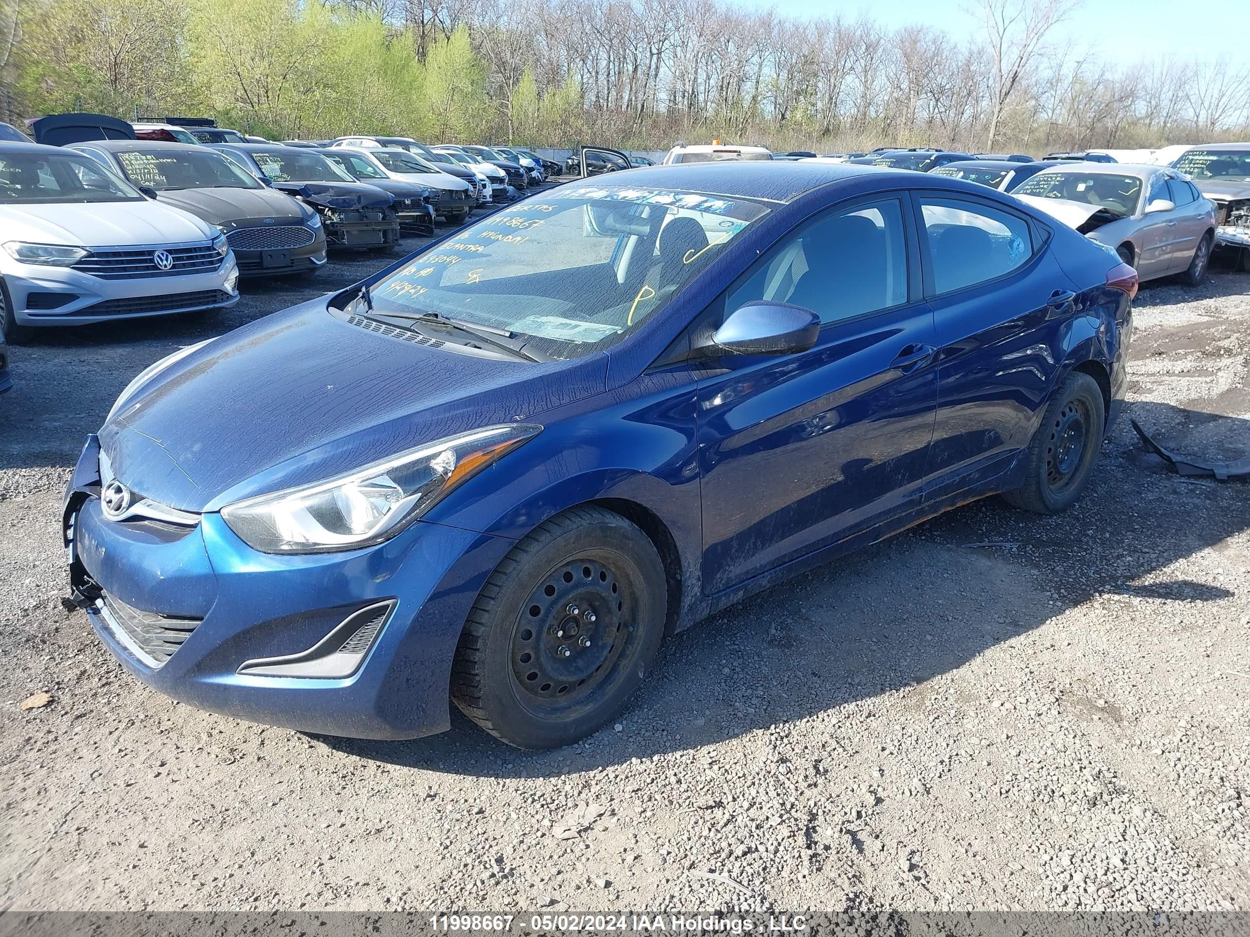 Photo 1 VIN: 5NPDH4AE7GH693044 - HYUNDAI ELANTRA 