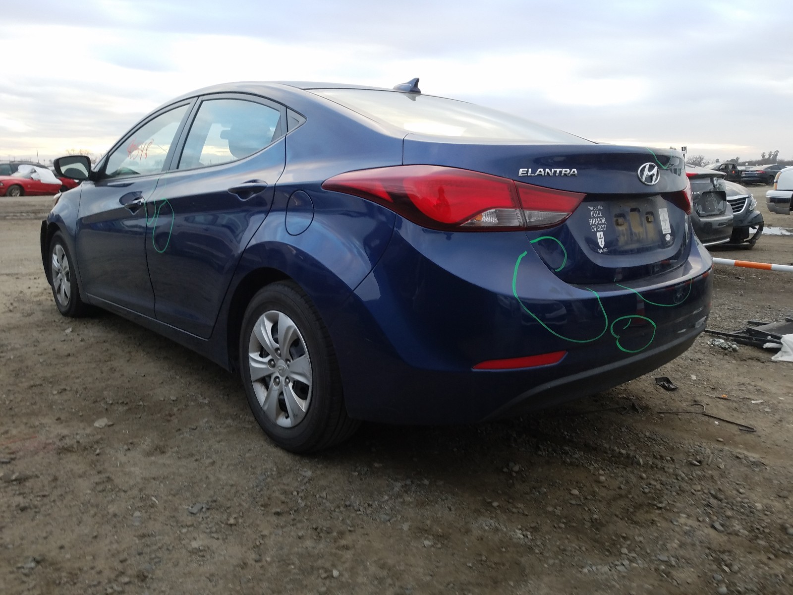 Photo 2 VIN: 5NPDH4AE7GH698521 - HYUNDAI ELANTRA SE 