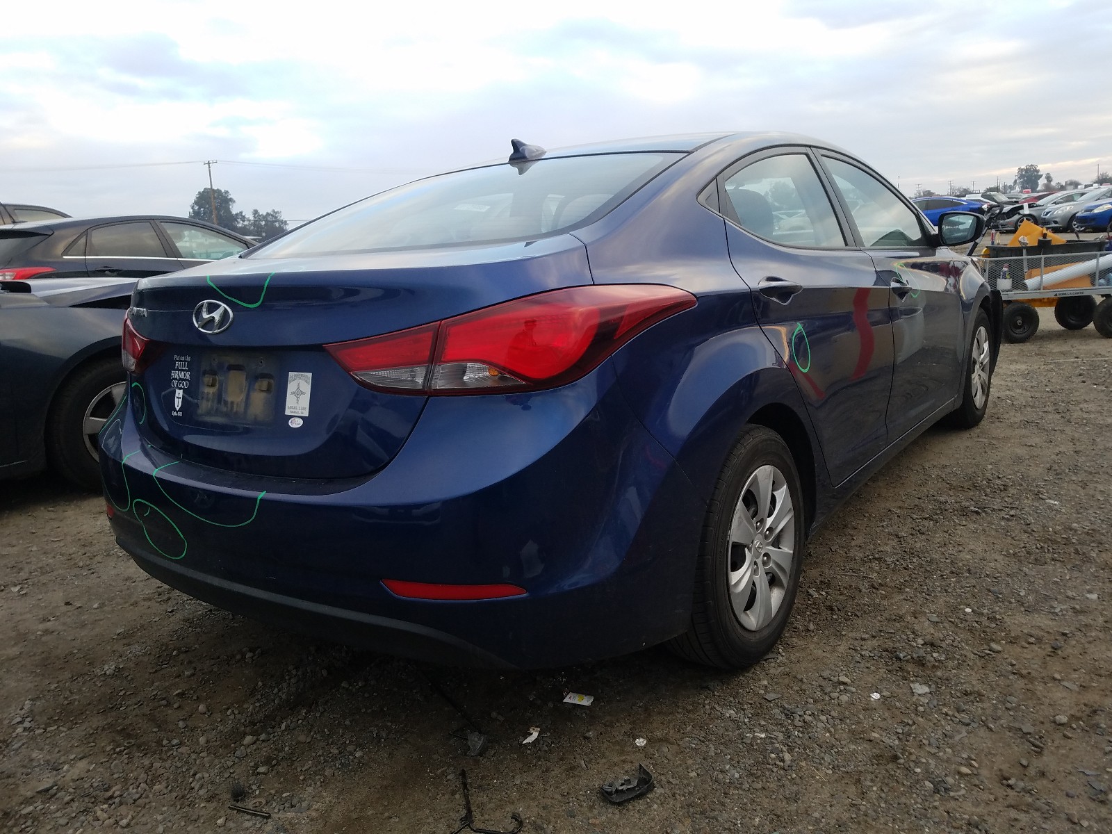 Photo 3 VIN: 5NPDH4AE7GH698521 - HYUNDAI ELANTRA SE 