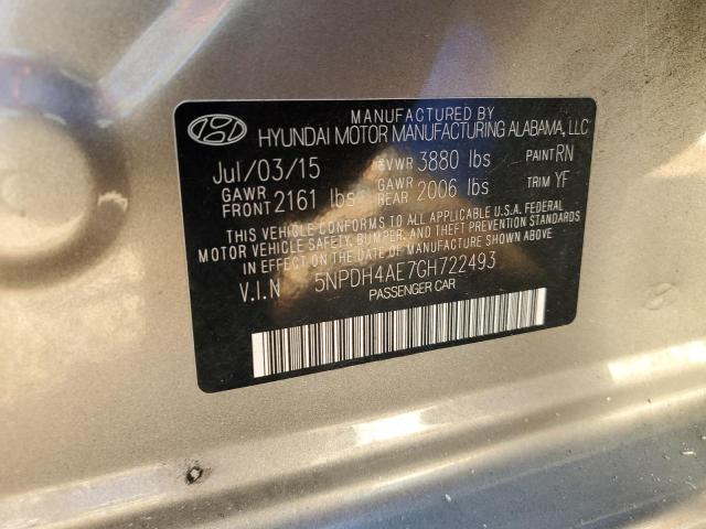 Photo 11 VIN: 5NPDH4AE7GH722493 - HYUNDAI ELANTRA 