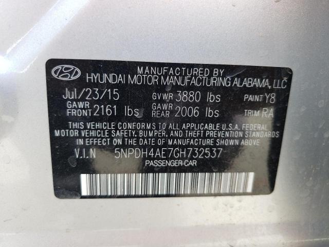 Photo 11 VIN: 5NPDH4AE7GH732537 - HYUNDAI ELANTRA 