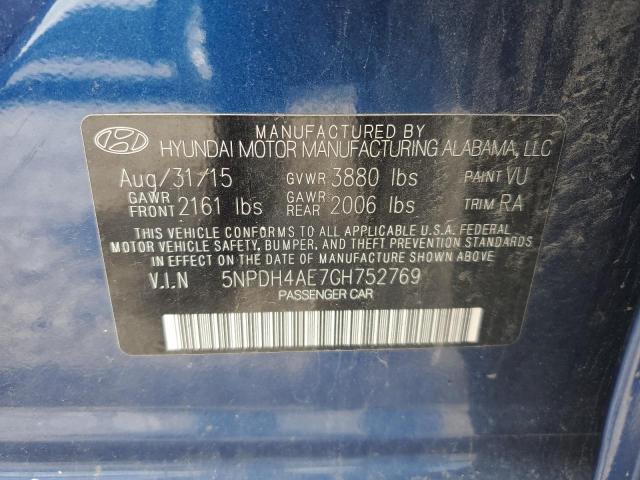 Photo 11 VIN: 5NPDH4AE7GH752769 - HYUNDAI ELANTRA SE 