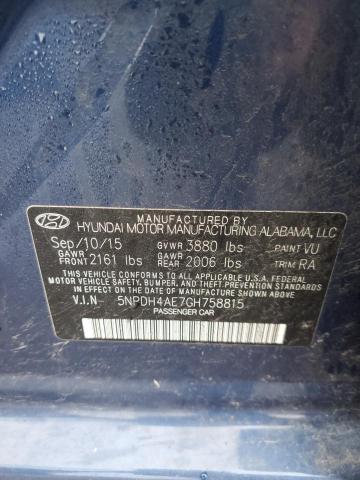 Photo 11 VIN: 5NPDH4AE7GH758815 - HYUNDAI ELANTRA 