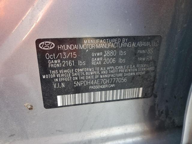 Photo 12 VIN: 5NPDH4AE7GH777056 - HYUNDAI ELANTRA 