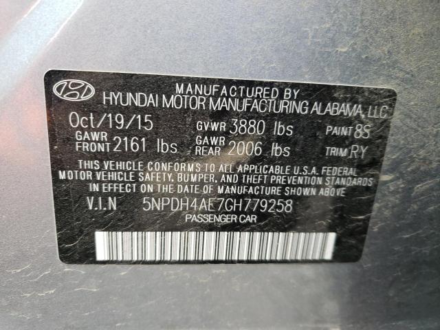 Photo 11 VIN: 5NPDH4AE7GH779258 - HYUNDAI ELANTRA 