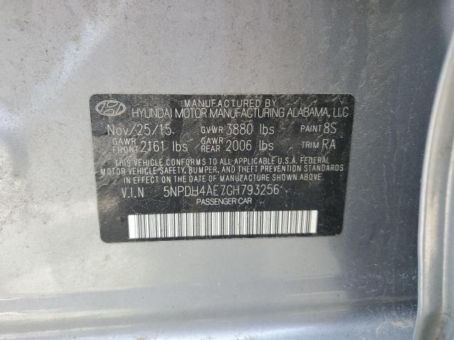 Photo 12 VIN: 5NPDH4AE7GH793256 - HYUNDAI ELANTRA SE 