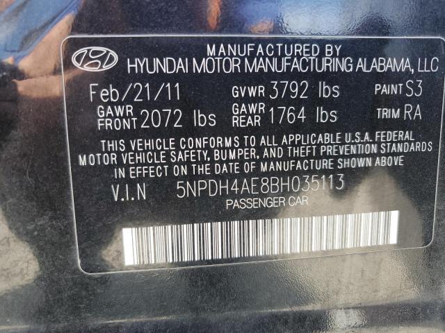 Photo 11 VIN: 5NPDH4AE8BH035113 - HYUNDAI ELANTRA 