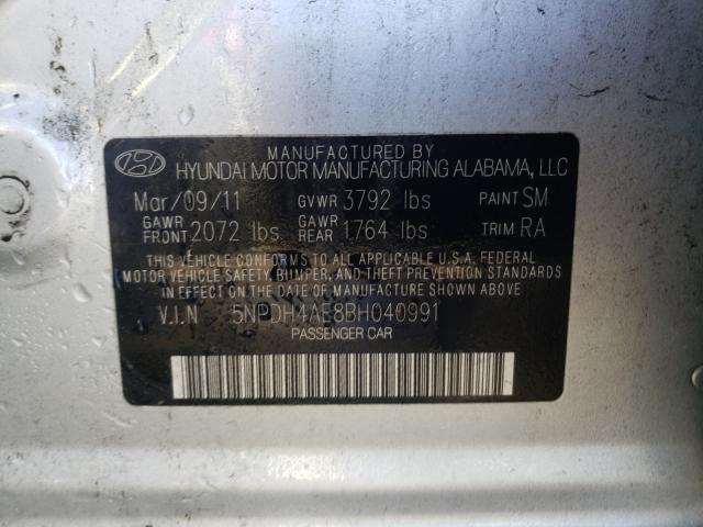 Photo 9 VIN: 5NPDH4AE8BH040991 - HYUNDAI ELANTRA GL 